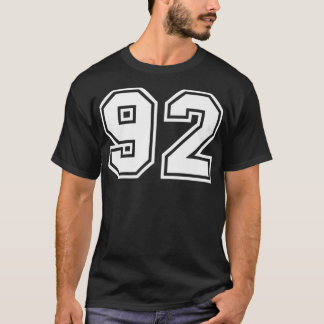 Camiseta Team Jersey Number 92 Sports Gift Premium