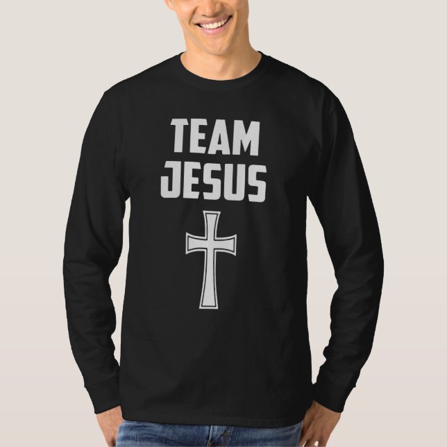 Camiseta Team Jesus Men Women Kids Christian Cross (Frente)