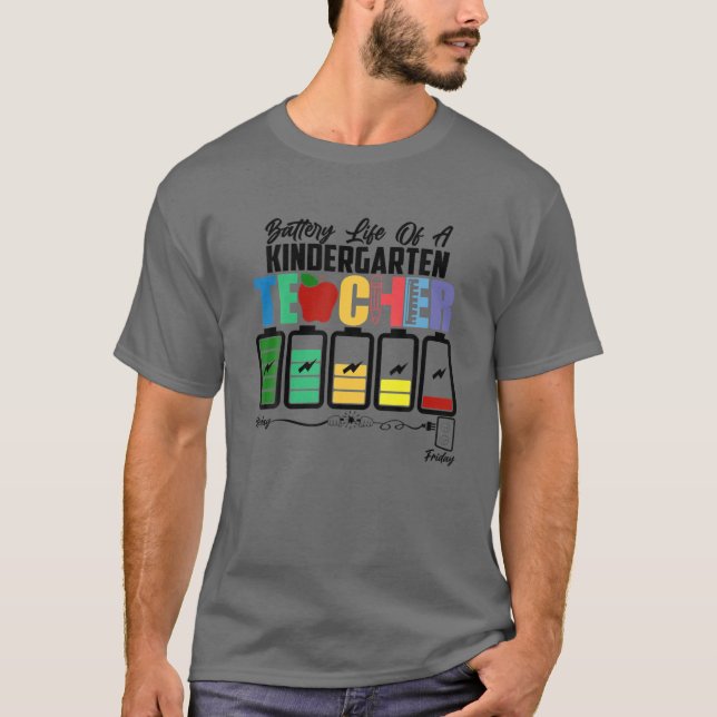 Camiseta Team Kindergarten Battery Of Life A Kindergarten T (Frente)