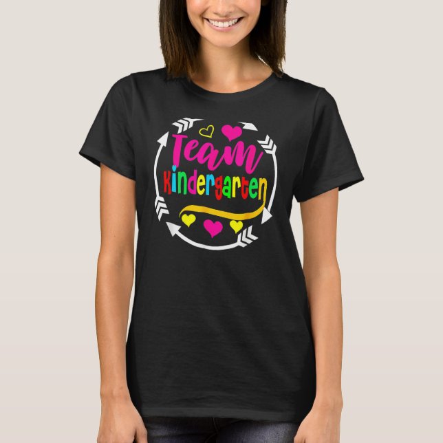 Camiseta Team Kindergarten Student Teacher  Back To School (Frente)