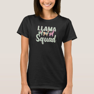 Camiseta Team Llama Squad  Animal For Men Women Fun Squad  
