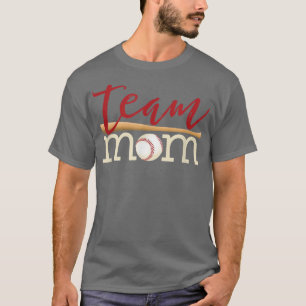 Camiseta Team Mom s Mothers day gift for Baseball or Softba
