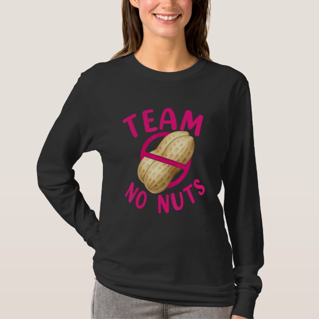 Camiseta Team No Nuts Gender Reveal Matching Family Boys Gi (Frente)