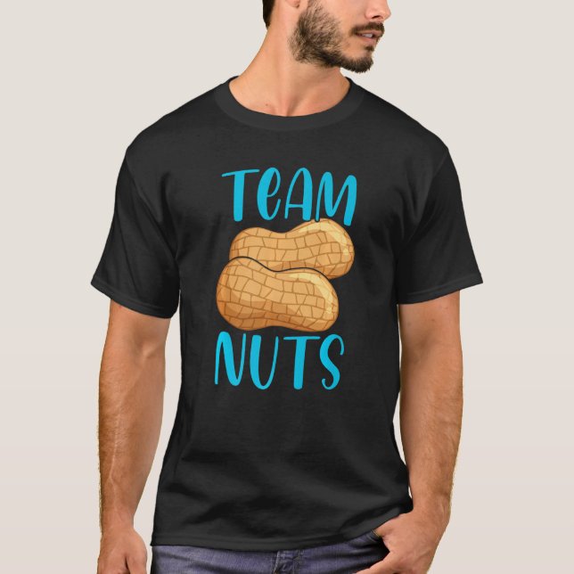 Camiseta Team Nuts Gender Reveal Party Baby Announcement Te (Frente)