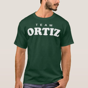Camiseta Team Ortiz Personalized Surname Bride Groom Family