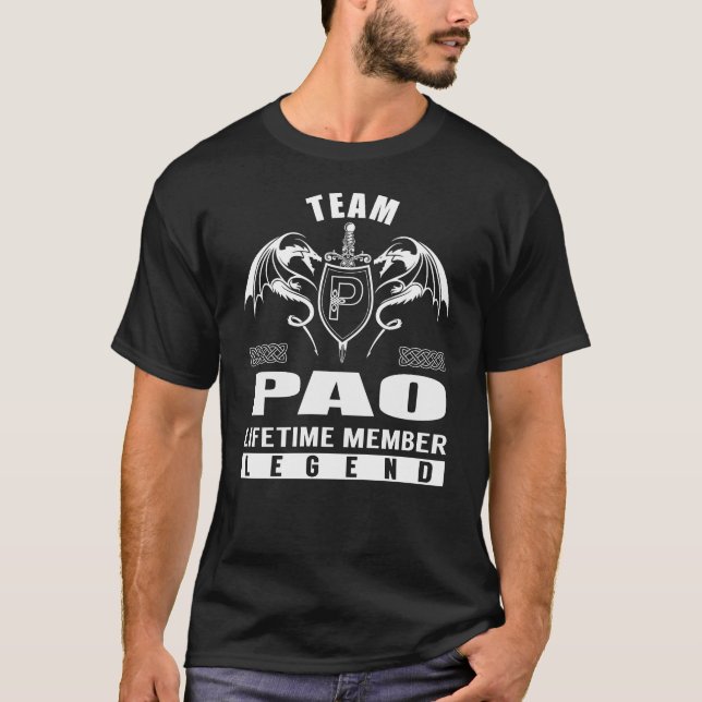 Camiseta Team PAO Lifetime Member Legend (Frente)