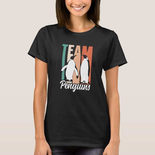 Camiseta Team Penguins Lover Animal Cute Penguin Premium (Frente)