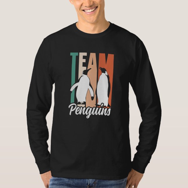 Camiseta Team Penguins Lover Animal Cute Penguin Premium (Frente)