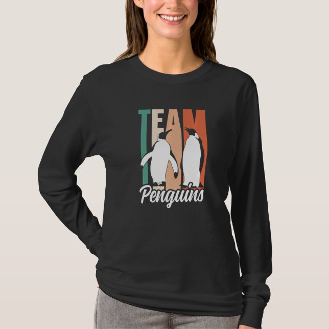 Camiseta Team Penguins Lover Animal Cute Penguin Premium (Frente)