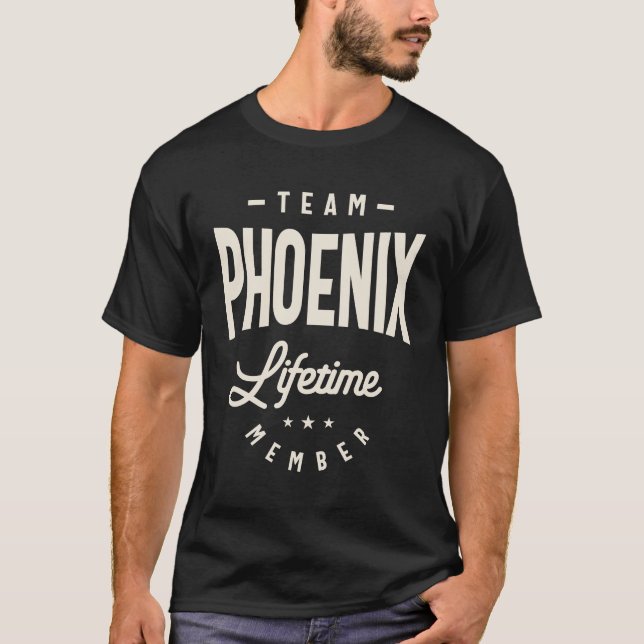 Camiseta Team Phoenix Lifetime Member - Nome Phoenix (Frente)
