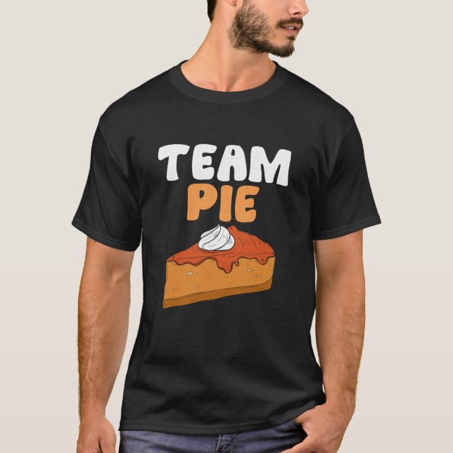 Camiseta Team Pie Thanksgiving Pumpkin Pie Fall Season Men  (Frente)
