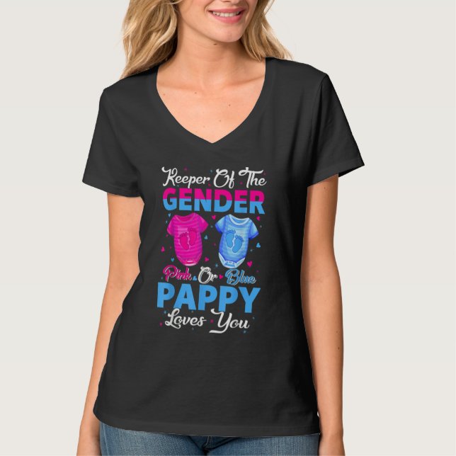 Camiseta Team Pink Or Blue Keeper Of The Gender Pappy Loves (Frente)