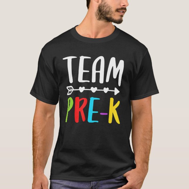 Camiseta Team Pre-K T- Teacher Back To School  1 (Frente)