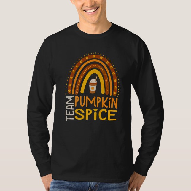 Camiseta Team Pumpkin Spice Latte  For Fall Season Coffee A (Frente)