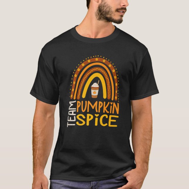 Camiseta Team Pumpkin Spice Latte  For Fall Season Coffee A (Frente)