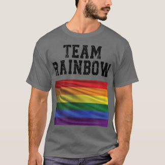 Camiseta Team Rainbow, LGBTQ, LGBT, GayPride 
