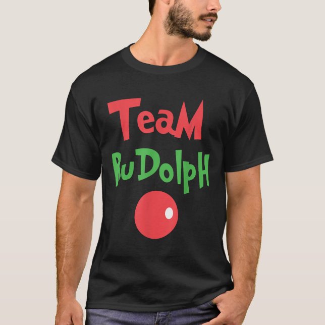 Camiseta Team Rudolph - Rudolph The Red Nose Reindeer  (Frente)