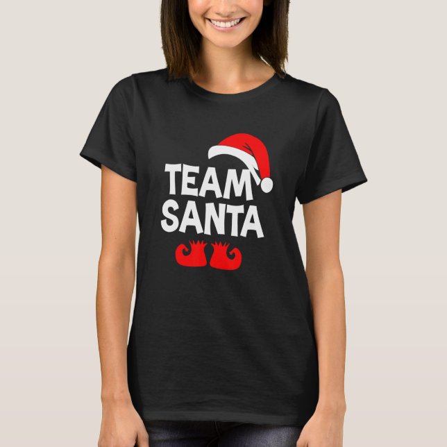 Camiseta Team Santa Christmas Squad Family Matching Pajama  (Frente)