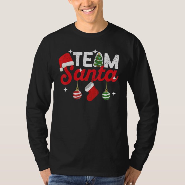 Camiseta Team Santa Family Tradition Christmas Squad Matchi (Frente)