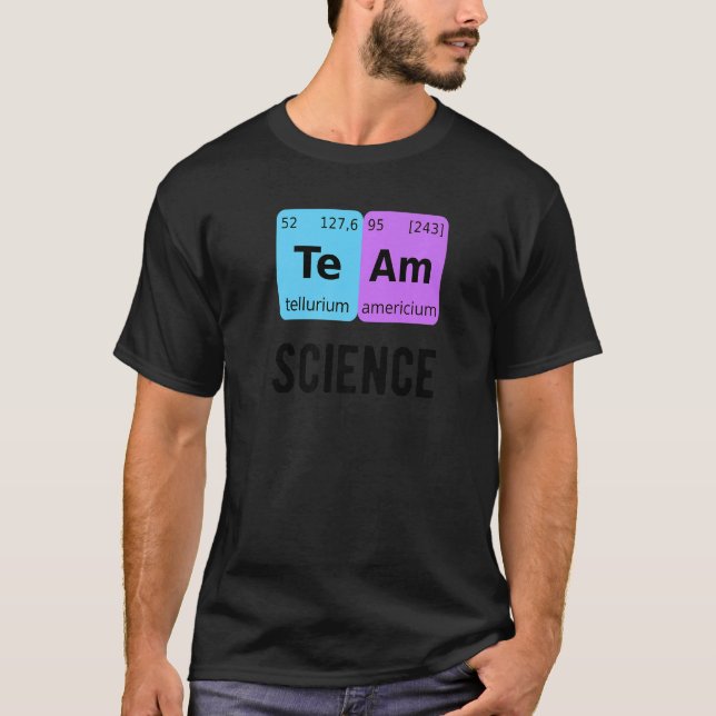 Camiseta Team Science Student Periodic Table Love Chemist T (Frente)