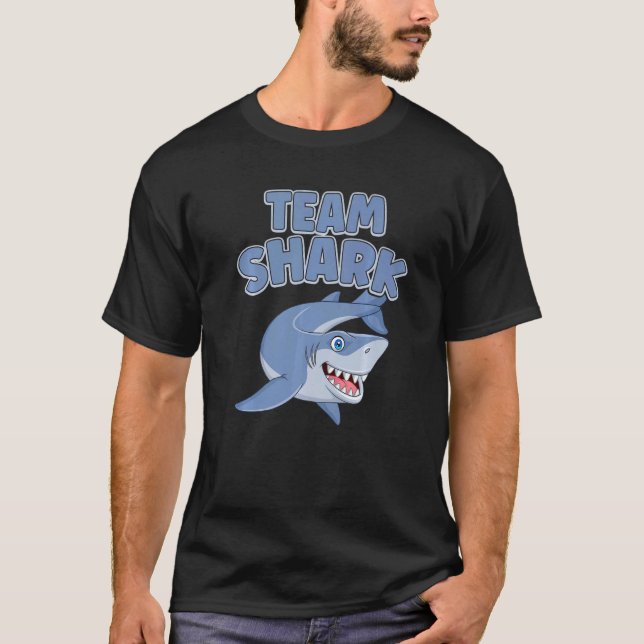Camiseta Team Shark  Shark  Ocean Animal (Frente)