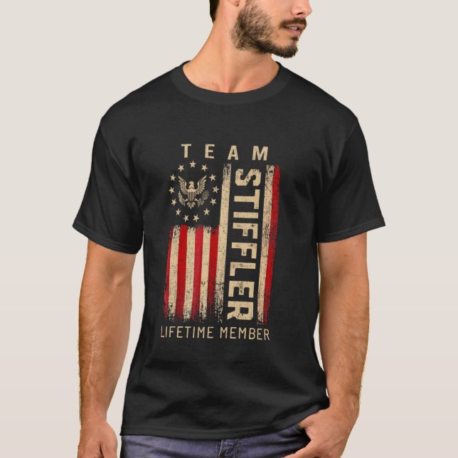 Camiseta Team STIFFLER Lifetime Member American Flag (Frente)