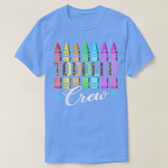 Camiseta Team Toddler Crew Back To School Crayons Kids Teac (Frente do Design)