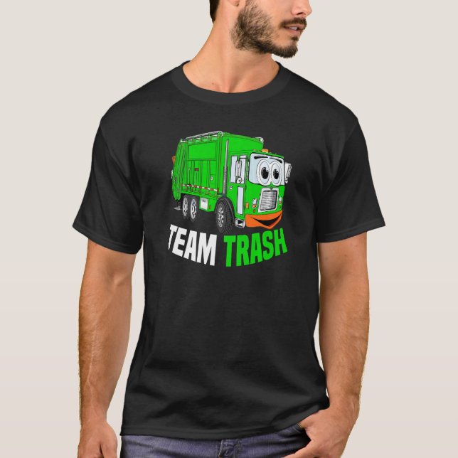 Camiseta Team Trash Garbage Truck Recycling Garbage Day Tra (Frente)