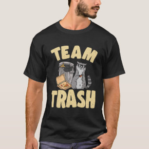 Camiseta Team Trash Racoon Comendo Pizza Raccoon 1