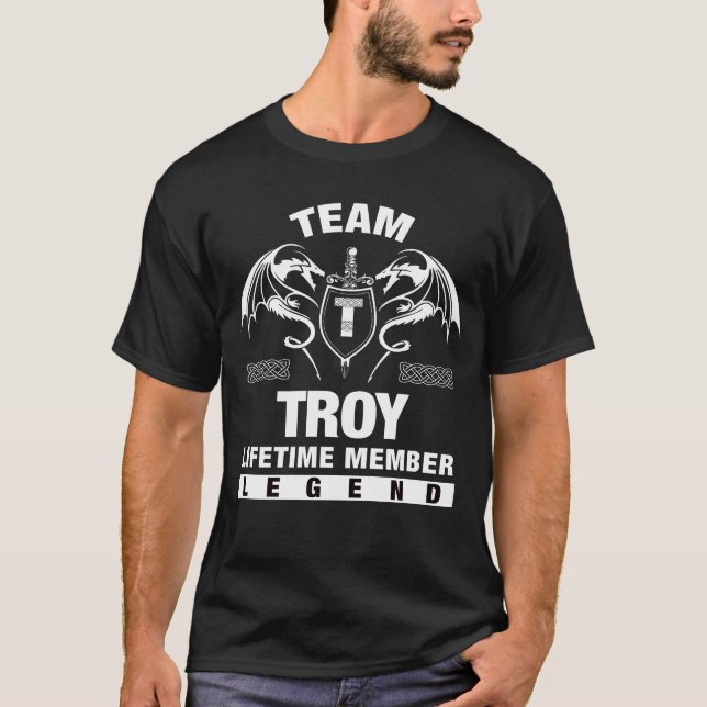 Camiseta Team TROY - Membro da vida (Frente)