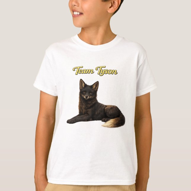Camiseta Team Tyson the Fox kids T-shirt (Frente)