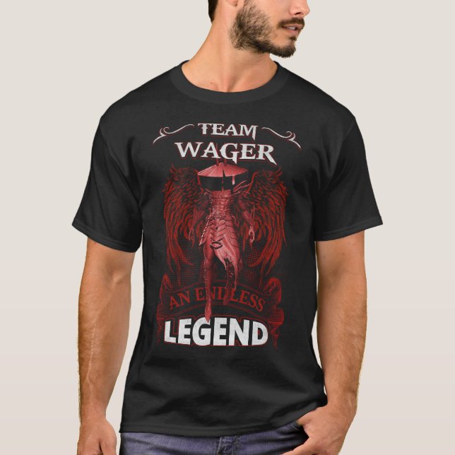 Camiseta Team WAGER - Uma LENDA Sem Fim (Frente)