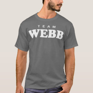 Camiseta Team Webb Personalized Surname Bride Groom Family 