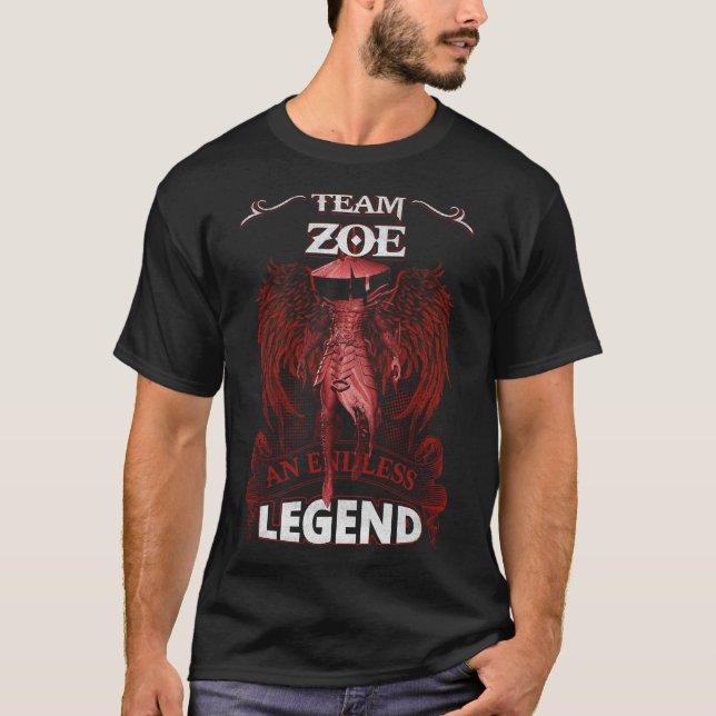 Camiseta Team ZOE - Uma LENDA Sem Fim (Frente)