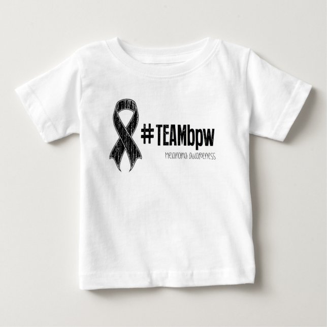 Camiseta #TEAMbpw Baby (Branca) (Frente)