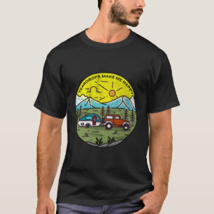 Camiseta Teardrops Me Fazem Feliz Teardrop Trailer Mountain