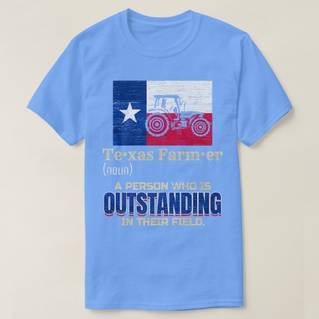 Camiseta Teas Farmer é uma pessoa que está em suspenso em s (Frente do Design)