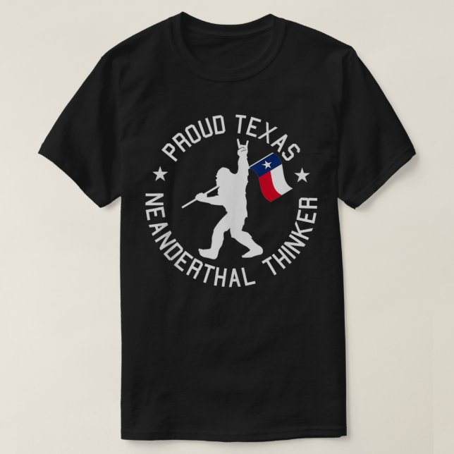 Camiseta Teas Neanderthal Thinker (Frente do Design)