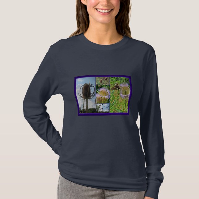 Camiseta Teasel Thistle - Dipsacus fullonum (Frente)