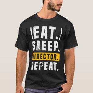 Camiseta Teater Life Drama Coma o Diretor do Sono Repete o 
