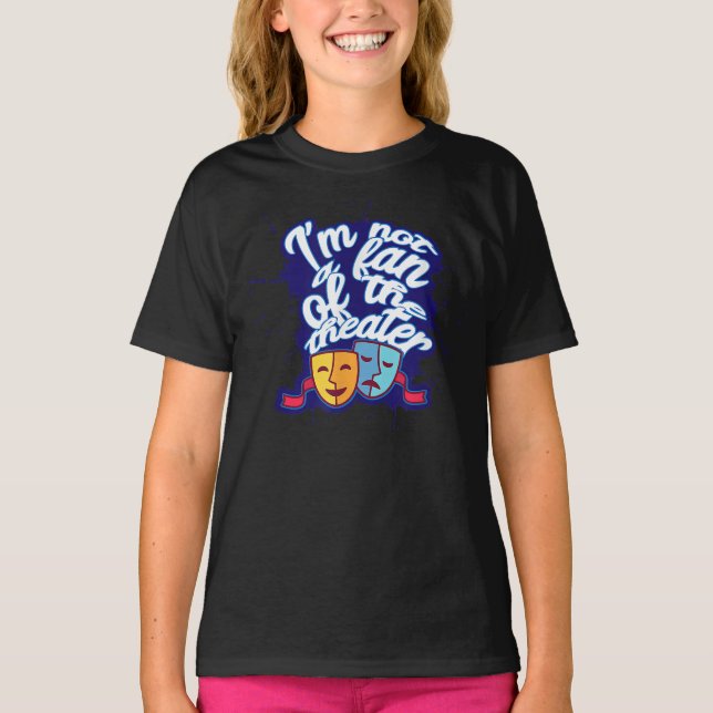 Camiseta Teatro Ator em Ação Dramma Show Design (Frente)