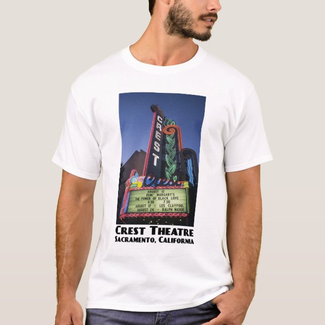 Camiseta Teatro da crista, t-shirt do branco de Sacramento (Frente)