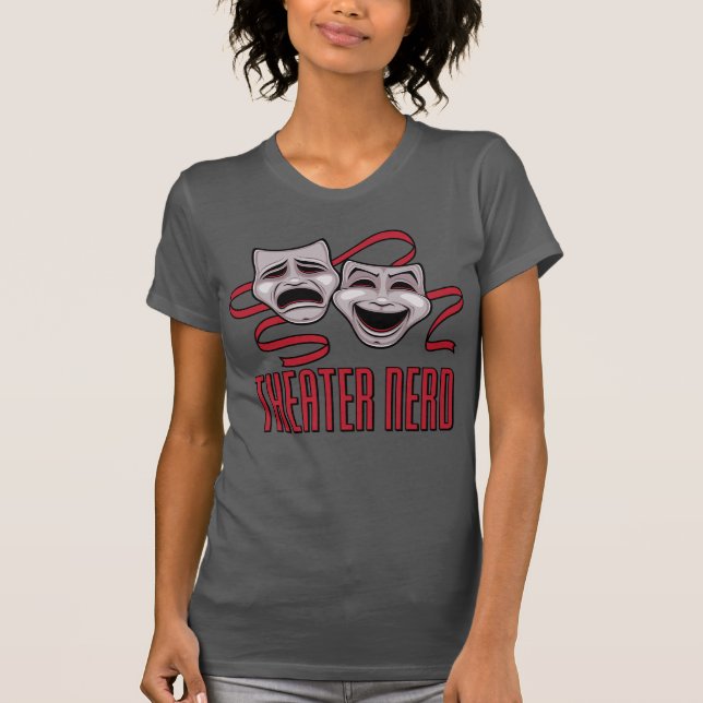 Camiseta Teatro de Comédia e Tragédia Fã de Teatro (Frente)