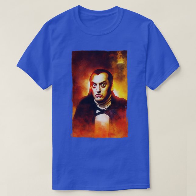 Camiseta Teatro de Horror Monstro Chiller do Conde Floyds (Frente do Design)