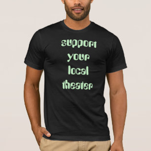 Camiseta teatro do local do apoio