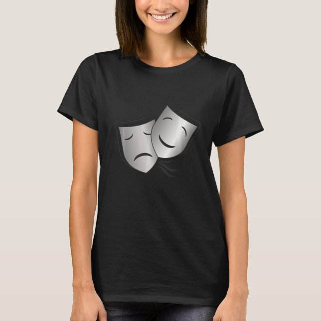 Camiseta Teatro Drama Máscara Comédia e Tragédia 2 (Frente)