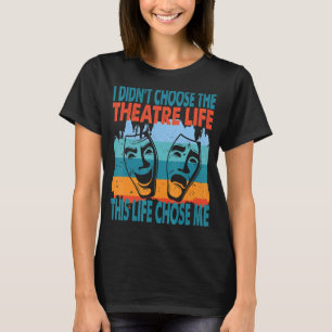 Camiseta Teatro Dramático Atriz Ator de Vida do Teatro