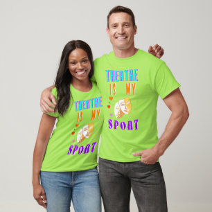 Camiseta Teatro É Meu Ator De Esporte Drama