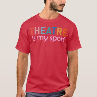 Camiseta Teatro É Meu Esporte família menino