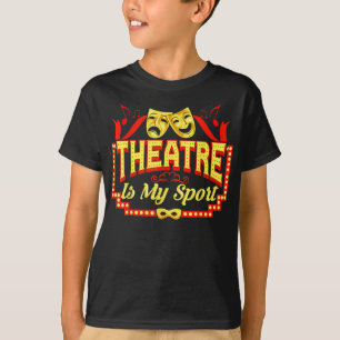 Camiseta teatro é o meu teatro esportivo a representar arte